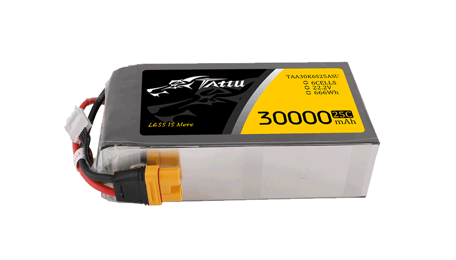 30000mAh 22.2V軟包無人機(jī)鋰電池 放電25C Tattu