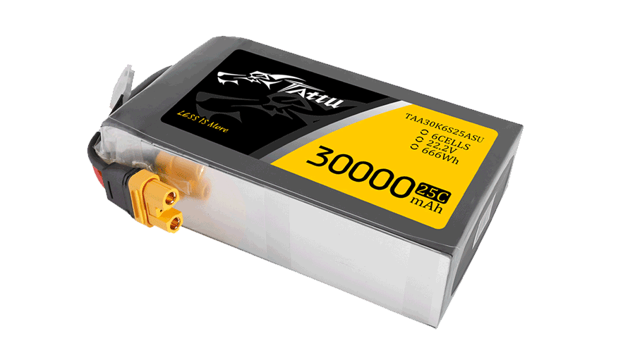 30000mAh 22.2V軟包無人機(jī)鋰電池 放電25C Tattu