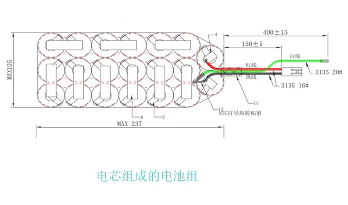 礦用防爆鎳氫電池組結(jié)構(gòu)圖